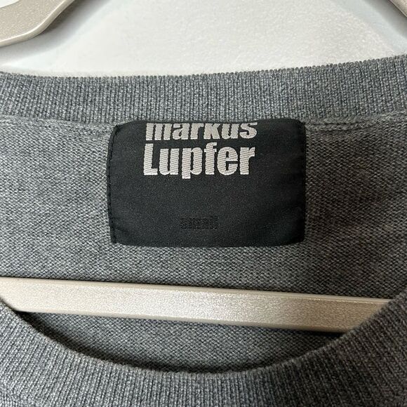 Markus Lupfer Gray Sequin Skull Sweater - Picture 3 of 4